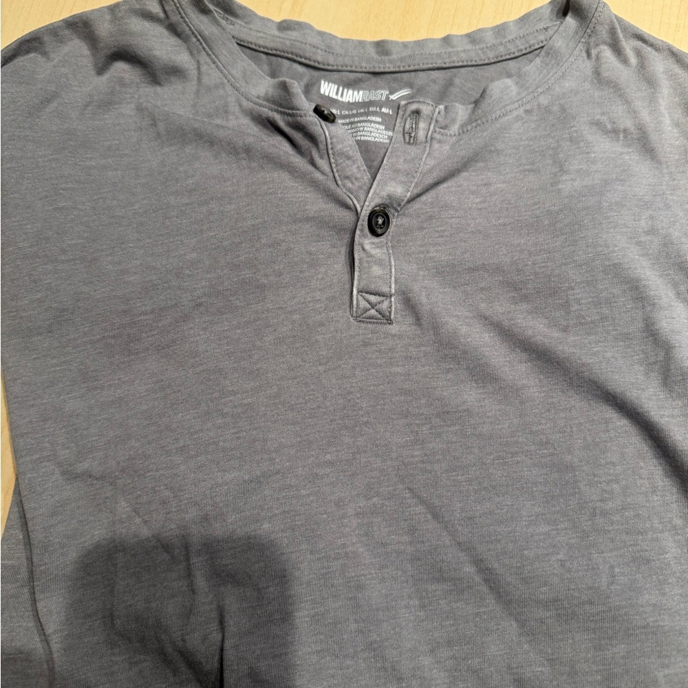Men's William Rast Long Sleeved Gray Tee.